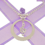 STERLING SILVER 35mm PERSONALISED NAME PENDANT CZ MUSIC TREBLE -35mm-JCV255-SS-LC115