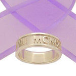 STERLING SILVER 7mm CARVED DESIGN PERSONALISED LOVE RING -R-7mm-SS-P464-7