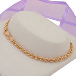 9CT ROSE GOLD 3mm CABLE BRACELET