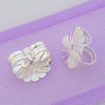 STERLING SILVER 9mm LARGE BUTTERFLY CLIPS FOR STUD EARRINGS -SS_F_925_34-533-30