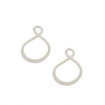 STERLING SILVER INFINITY SYMBOL DESIGN CHARMS for SLEEPER EARRINGS