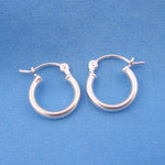 12mm BABY CHILD PIRATE HOOPS STERLING SILVER HOOP EARRINGS