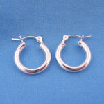 14mm CHILDRENS PIRATE HOOPS STERLING SILVER HOOP EARRINGS
