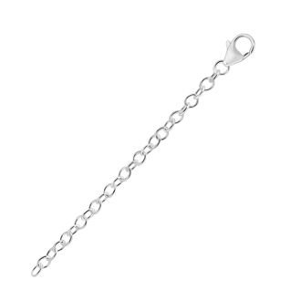 PASTICHE STERLING SILVER 7cm CABLE EXTENSION CHAIN QJE001_7