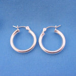 16mm MEDIUM PIRATE HOOPS STERLING SILVER HOOP EARRINGS