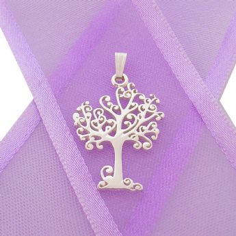 STERLING SILVER 14mm x 20mm TREE OF LIFE CHARM PENDANT