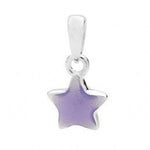 PASTICHE STERLING SILVER LAVENDER STAR CHARM PENDANT