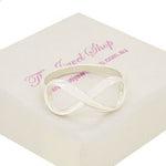 STERLING SILVER 8mm x 18mm INFINITY SYMBOL DESIGN CHARM RING