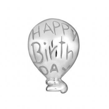 STERLING SILVER PASTICHE PETITE HAPPY BIRTHDAY BALLOON BEAD CHARM -XT128