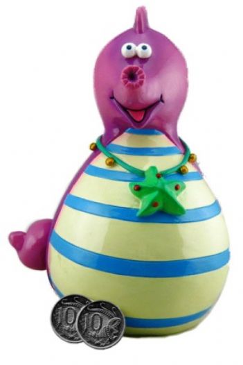 MAGENTA SEAHORSE MONEY BOX -MBA5