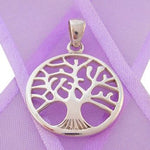 STERLING SILVER 22mm TREE OF LIFE CHARM PENDANT - CP-925-54-706-9649