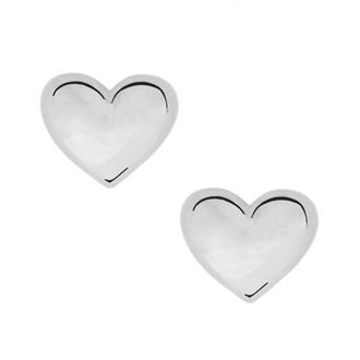 PASTICHE STERLING SILVER 6mm HEART CHARM STUD EARRINGS CE889