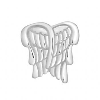 STERLING SILVER PASTICHE PETITE ANGEL WINGS BEAD CHARM -XT219