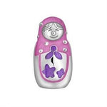 STERLING SILVER PASTICHE PETITE BABUSHKA DOLL BEAD CHARM -XE024PKPU