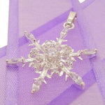 PASTICHE STERLING SILVER 25mm CZ SNOWFLAKE PENDANT CHARM CH-QC079CZ