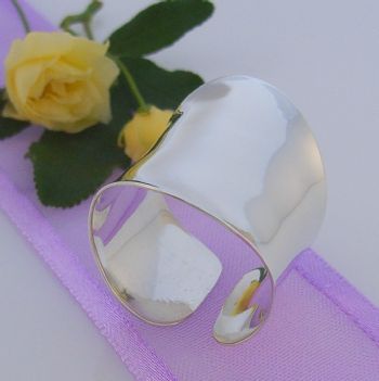 STERLING SILVER 23mm SLAVE WIDE RING R-SS-925-54-706-677