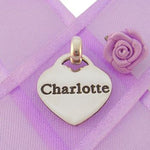 16mm PERSONALISED HEART NAME PENDANT -16mmH