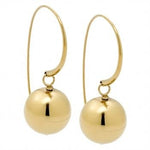 PASTICHE WOMENS YELLOW GOLD STEEL BALL DROP EARRINGS E866YG