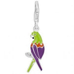 PASTICHE STERLING SILVER 28mm PARROT BIRD CLIP ON CHARM -QC269GRPU