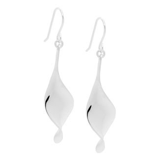 PASTICHE STERLING SILVER 40mm TWIST EARRINGS E561
