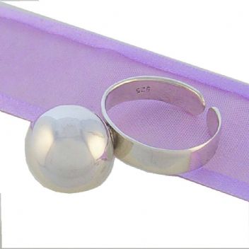 STERLING SILVER 14mm ROUND HARMONY BALL RING R-SS-925-54-706-6955
