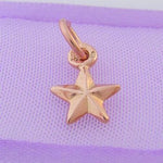 9CT ROSE GOLD TINY LITTLE 7mm STAR CHARM 9R_HR2588