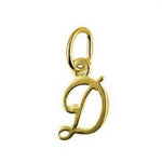 9CT SMALL ALPHABET INITIAL LETTER D CHARM -9ct_HR1659D