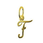 9CT SMALL ALPHABET INITIAL LETTER F CHARM -9ct_HR1659F