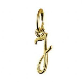 9CT SMALL ALPHABET INITIAL LETTER J CHARM -9ct_HR1659J