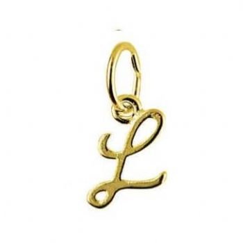 9CT SMALL ALPHABET INITIAL LETTER L CHARM -9ct_HR1659L
