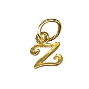 9CT SMALL ALPHABET INITIAL LETTER Z CHARM -9ct_HR1659Z