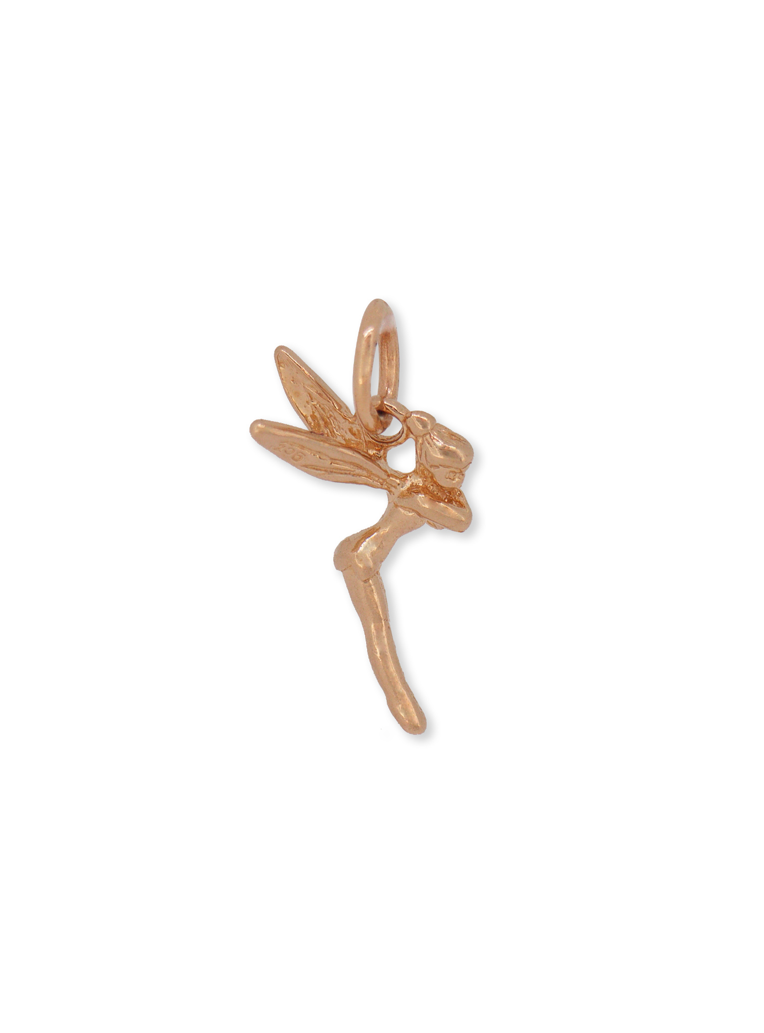 Tinkerbell Fairy Charm Pendant in 9ct Rose Gold