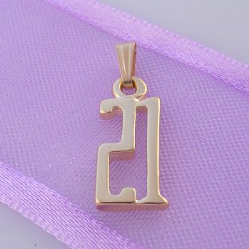 TWENTY ONE 21 21st BIRTHDAY NUMBER 9CT GOLD CHARM PENDANT -9Y_HR1042
