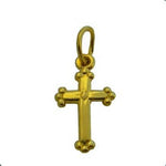 9CT GOLD 10mm x 18mm CROSS CHARM 9R_HR2392