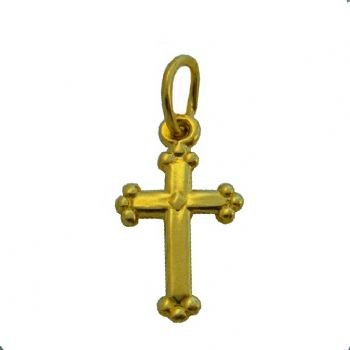 9CT GOLD 10mm x 18mm CROSS CHARM 9R_HR2392