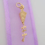SOLID 9CT YELLOW GOLD 6x27mm FLYING KITE CHARM PENDANT - 9Y_HR2883