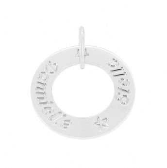 25mm CIRCLE OF LIFE PERSONALISED FAMILY NAME PENDANT