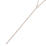 Pastiche Moonglade Rose Gold Stainless Steel Necklace with Howlite
