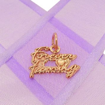 9CT ROSE GOLD FAMILY FOREVER CHARM PENDANT -9R_HRkb105