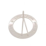 25mm CIRCLE OF LIFE DRUMSTICKS PERSONALISED PENDANT NECKLACE
