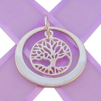 33mm CIRCLE OF LIFE PERSONALISED TREE OF LIFE NAME PENDANT -33mm-KB58-SS-KB48