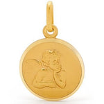 15mm SOLID 9CT GOLD CHERUB GUARDIAN ANGEL CHARM PENDANT -9Y_OB_M005