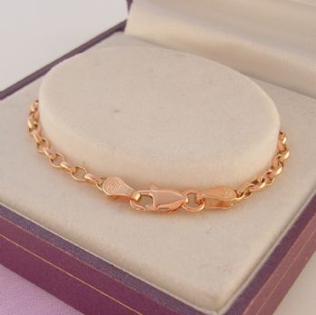 2.3g 9CT ROSE GOLD 2.5mm BELCHER BRACELET