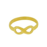 9CT GOLD 6mm x 14mm INFINITY SYMBOL DESIGN CHARM RING