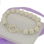 STERLING SILVER 10mm BALL BEAD BOLT RING BRACELET -BLET_SS_BR-10mmBALL