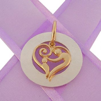 25mm CIRCLE OF LIFE PERSONALISED MOTHER BABY HEART NAME PENDANT -25mm-KB47-9Yjr