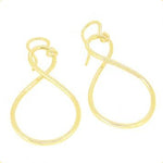 9CT YELLOW GOLD INFINITY SYMBOL DESIGN CHARM EARRINGS