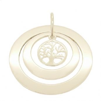29mm 43mm CIRCLE OF LIFE PERSONALISED FAMILY TREE OF LIFE PENDANT