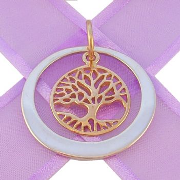 33mm CIRCLE OF LIFE PERSONALISED TREE OF LIFE NAME PENDANT -33mm-KB58-9YJR-KB48