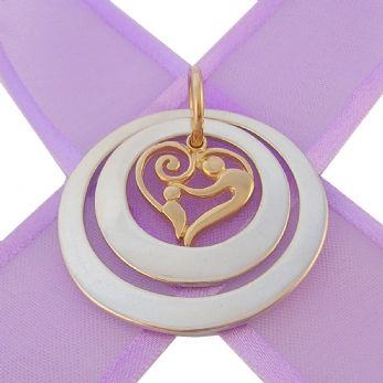 25mm & 33mm CIRCLE OF LIFE PERSONALISED NAME PENDANT 9CT GOLD MOTHER BABY CHILD -25mm-33mm-KB57-58-KB47-9Yjr
